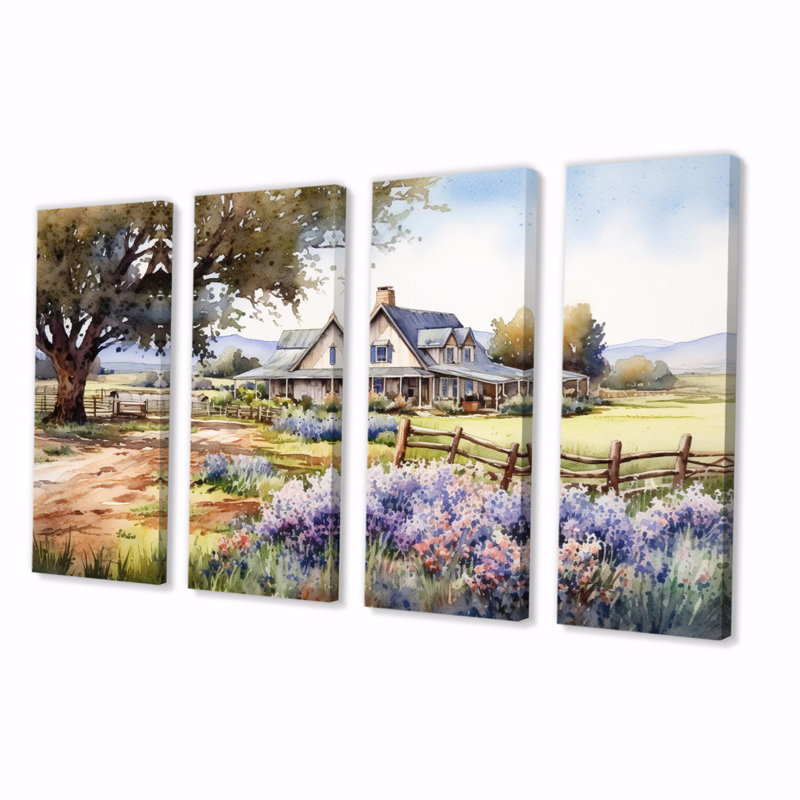 Benton - Reproduction d'art sur toile - 4 panneaux