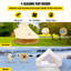 Tente cloche en toile 100% coton 5 personnes VEVOR de 9,8 pi de diamètre Tente de camping imperméable en toile avec cric