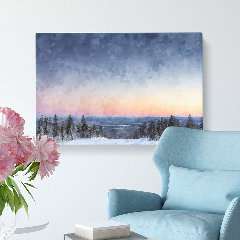 Sunrise in Finland - Wrapped Canvas, 40cm H x 60cm W x 3cm D