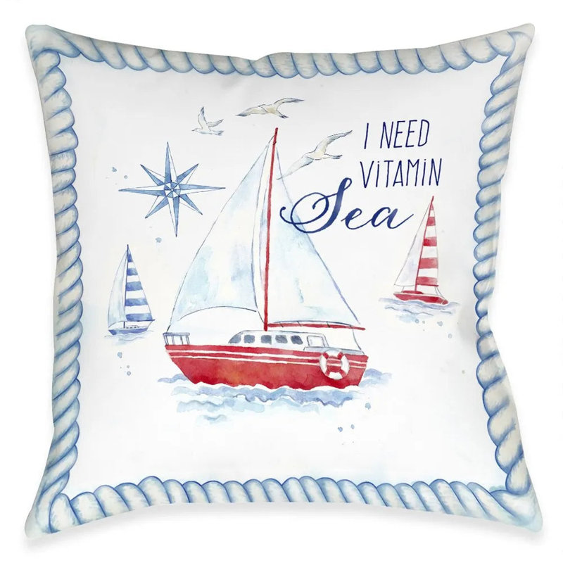 Coussin décoratif Nautical Sea Life