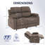 Canapé inclinable électrique, causeuse électrique double, sièges de cinéma maison-131645038
