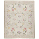 Hand-Knotted High-Quality Ivory and Beige Area Rug