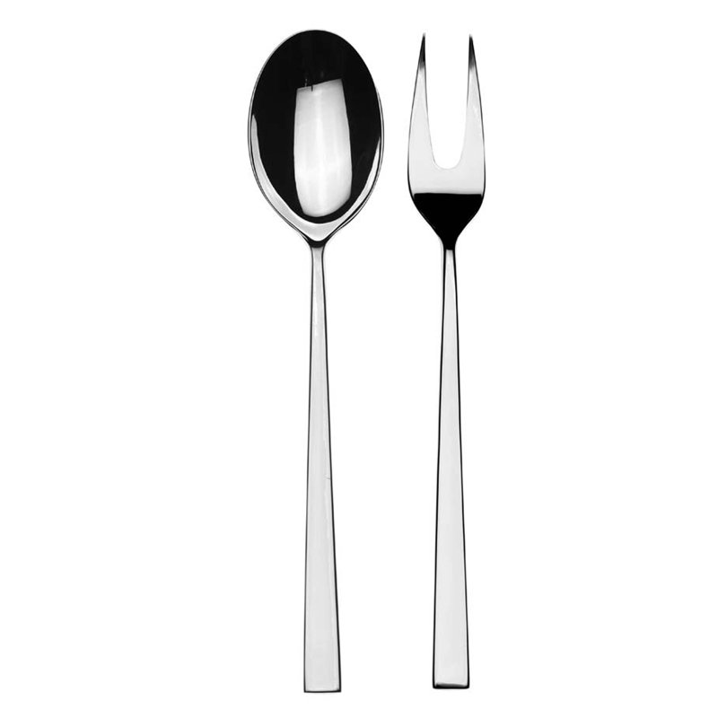 Ensemble de service (fourchette et cuillère) en acier inoxydable Atena