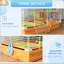 Petite cage à hamster 18 "à 5 niveaux avec tubes, tunnels, poignée de transport, orange, plat à nourriture, bouteille d'eau, roue d'exercice pour animal constitué par des hamsters et