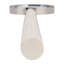Loupe moderne pour la décoration intérieure - objet de décoration pour le salon, décoration de bureau ou tablette - 20 po, ivoire et argent