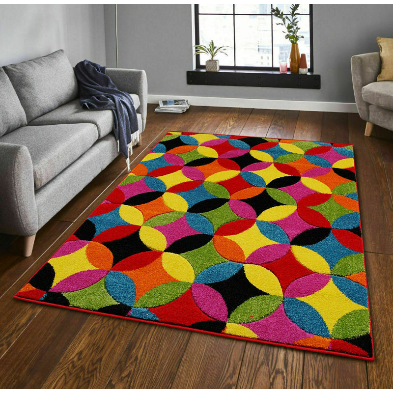 Geometric Area Rug, Rectangle 60 x 110cm