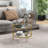 HOMCOM Side Table With Storage