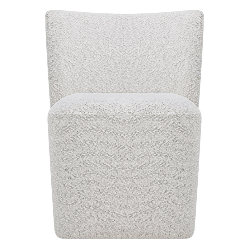 Chaise rembourrée Madie, Neige