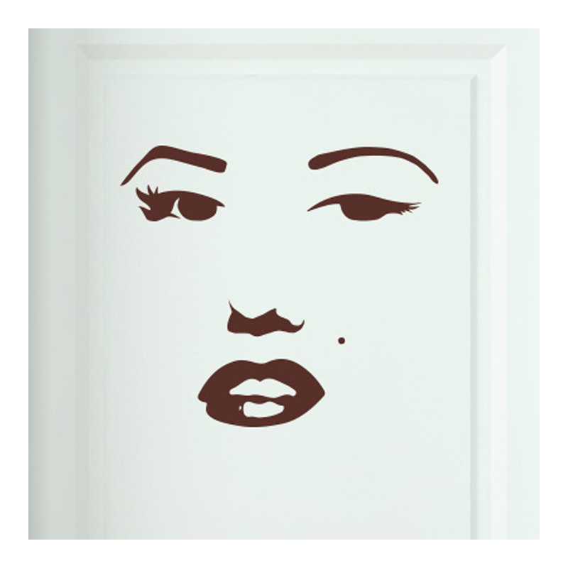 Entertainment Wall Decal, Brown