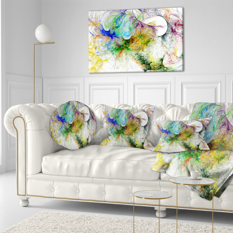 Coussin Wings of Angels, 16 po x 1 po, Carré, Gris