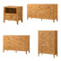 5-piece High Gloss Dresser And Nightstand Bedroom Set