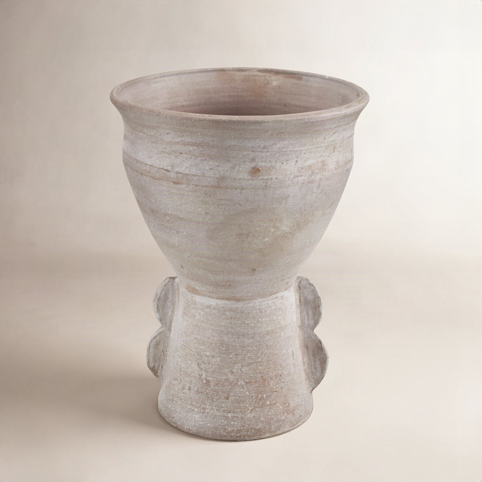 Terracotta Table Vase, Gray