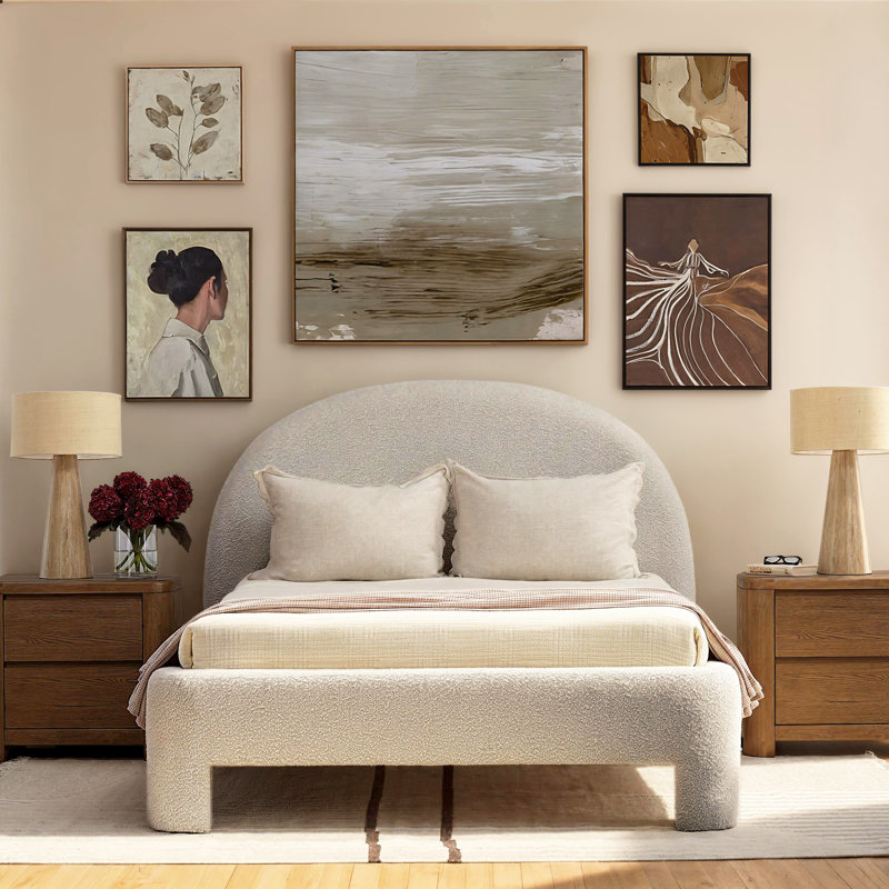 Amir Bed Cream, Queen