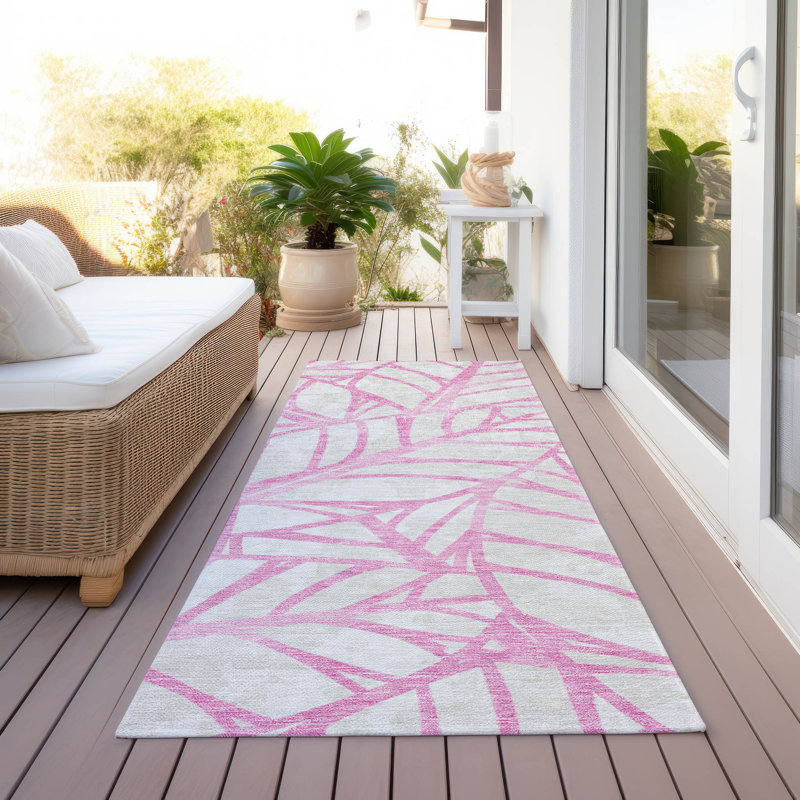 Tapis intérieur / extérieur Neysa, Tapis de couloir 2 pi 3 po x 7 pi 6 po