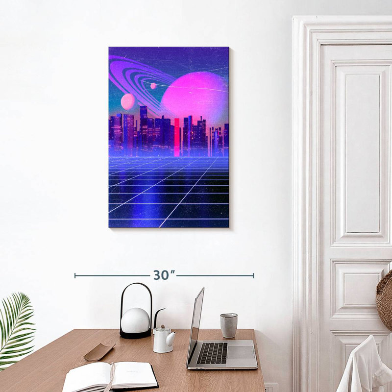 Oberle Abstract City, 30" H x 20" W