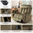 Mechtildis Modern Oversized Lift Assist Heated Massage Power Recliner with Adjustable Headrest-102834431
