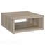 Table basse carrée en bois d'ingénierie vieilli-703392650