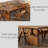 Solid wood elm dining table set-110775041