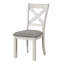 Chaise de salle à manger rustique 2 pièces