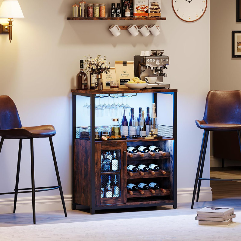 69cm Bar Cabinet, Brown