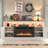 Zev Storage Credenza with Fireplace Included-2115872515-2092517491