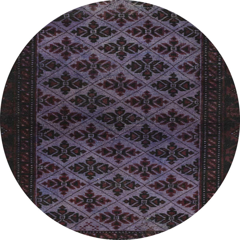 Abstract Indoor Rug, Round 6'