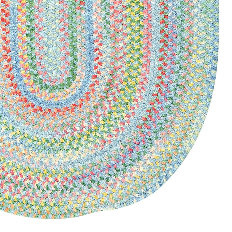 Aaru Cotton Rug, Oval 24" x 36"