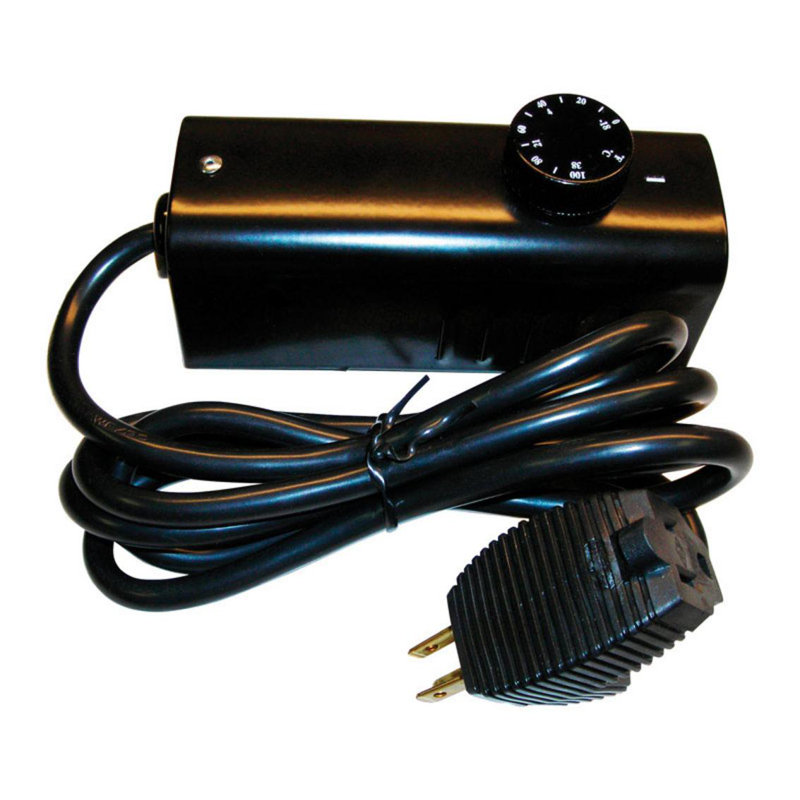 Black Metal Analog Dial Remote Thermostat for Heaters