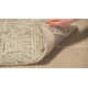 Linsly Geometric Handmade Tufted Wool/Cotton Light Green/Ivory Area Rug