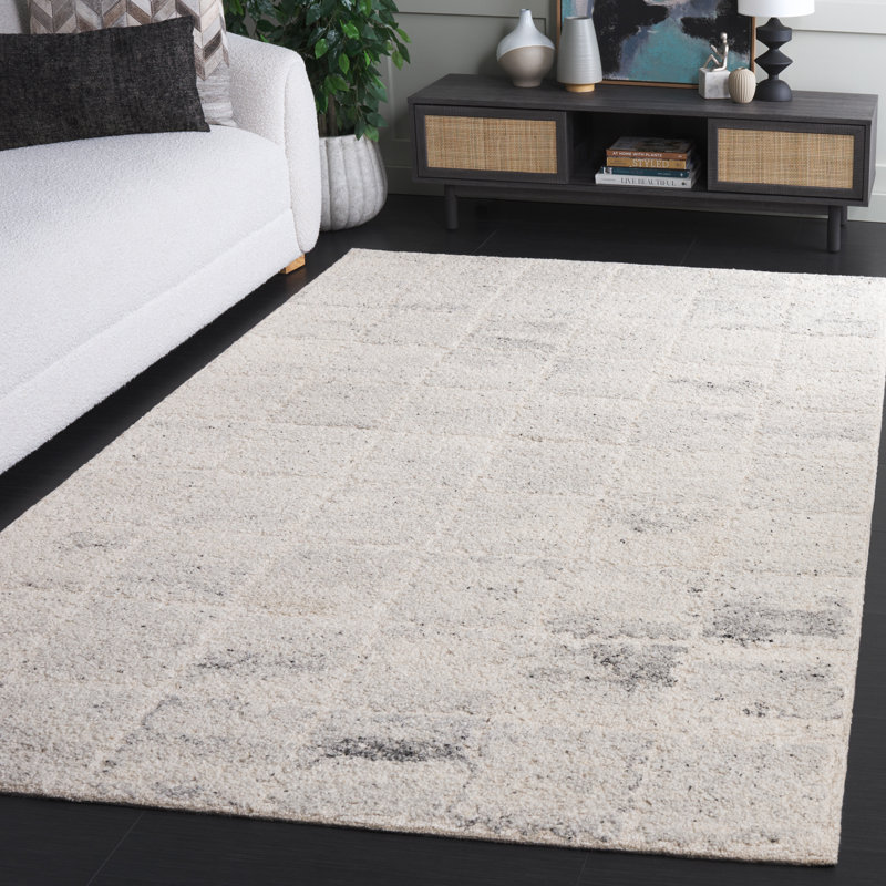 Tapis gris / argenté Harvest 107, Rectangle de 5 pi x 8 pi