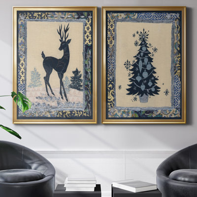 " Deer Silhouette " 2 - Pieces