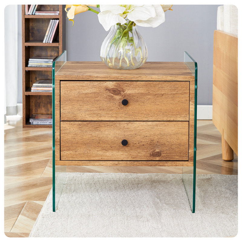 Double-drawer Bedside Table