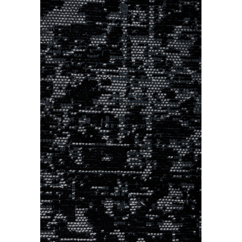 Rapture Black Cream Oriental Luxury Area Rug, Rectangle 7'10" x 11'2"