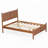 PU Leather Platform Upholstered  Bed