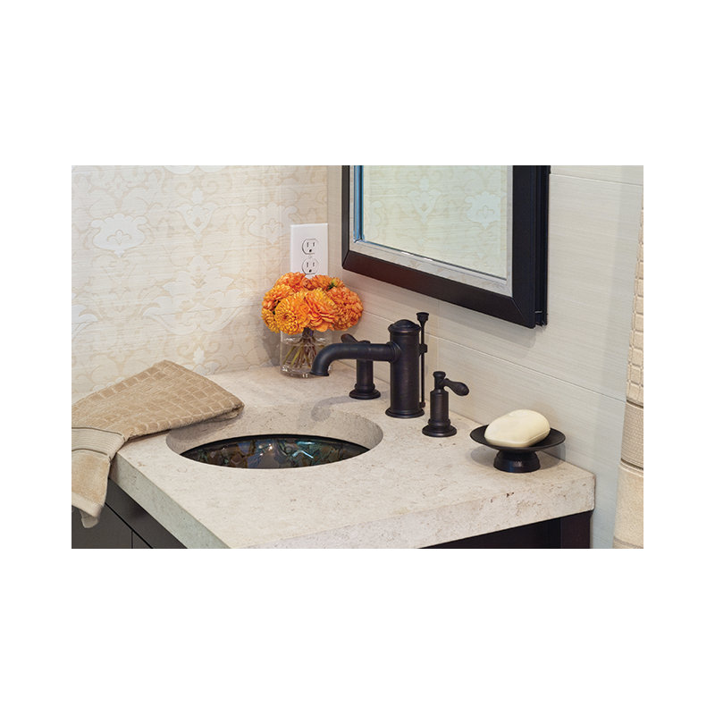 Ithaca Widespread Bathroom Faucet with Drain Assembly, Polished Chrome