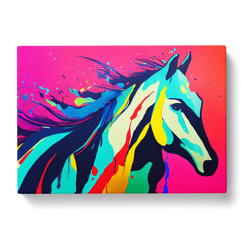 Horse Splash Vol.3 - Wrapped Canvas, 35cm H x 50cm W x 3cm D