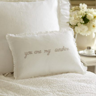 You Are My Sunshine Linen Boudoir Pillow