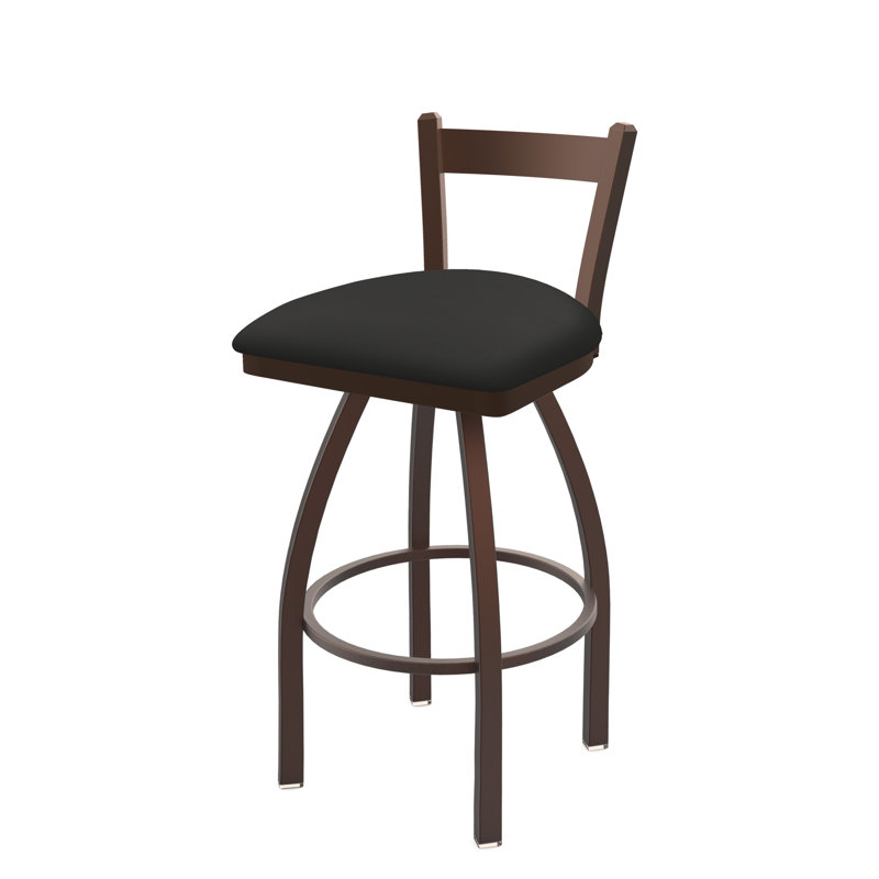 821 Catalina Low Back Swivel Bar Stool, Canter Iron, Bronze, Counter Stool (25" Seat Height)