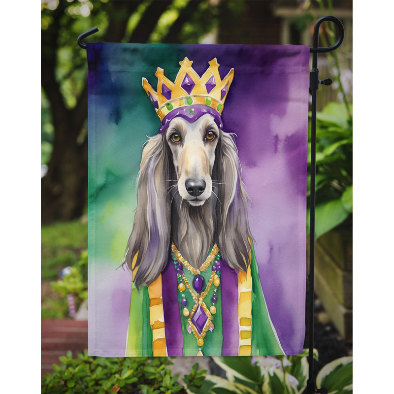 Double Sided 15.5'' H x 11.25'' W Polyester Mardi Gras Garden Flag