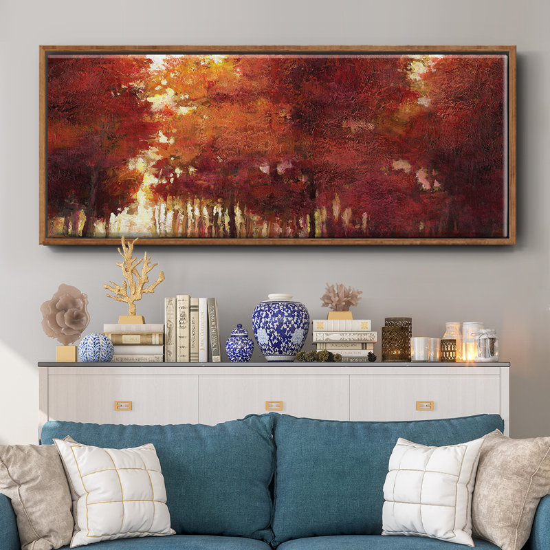 Afternoon Light- Framed Canvas, 8" H x 20" W