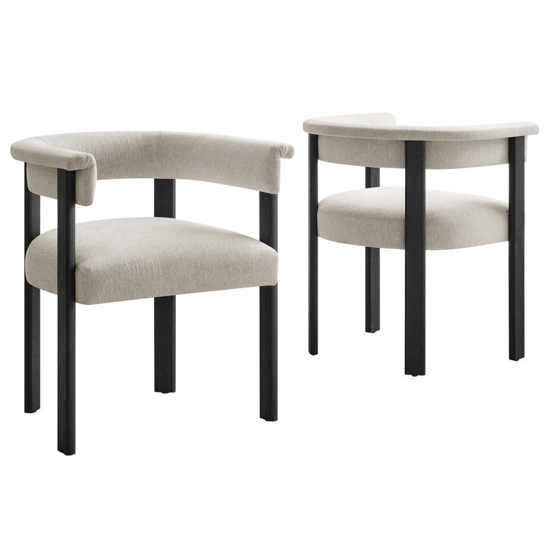 Modway Imogen Fabric Low Back Armchair, Ivory