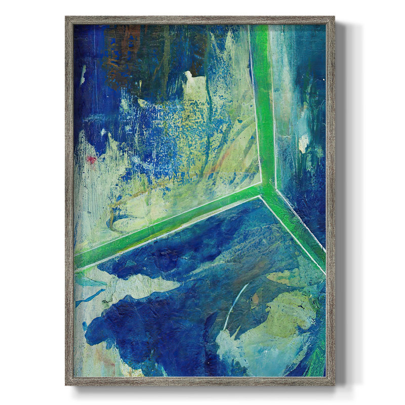 GeometricInCoolVI Framed Print - Solid Wood, 30" H x 24" W