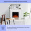 Klarstein 109cm W Electric Fireplace-93748149
