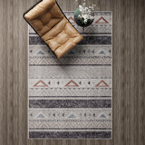 Southwestern/Lodge Rhiannon Area Rug Gray-Ivory Color