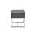 Gray Oak & Chrome Finish End Table