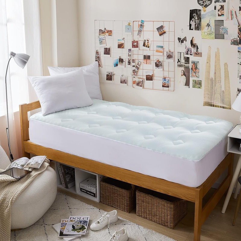 Matelas en mousse viscoélastique moelleuse 2 po Alwyn Home Oreana, Simple extra long