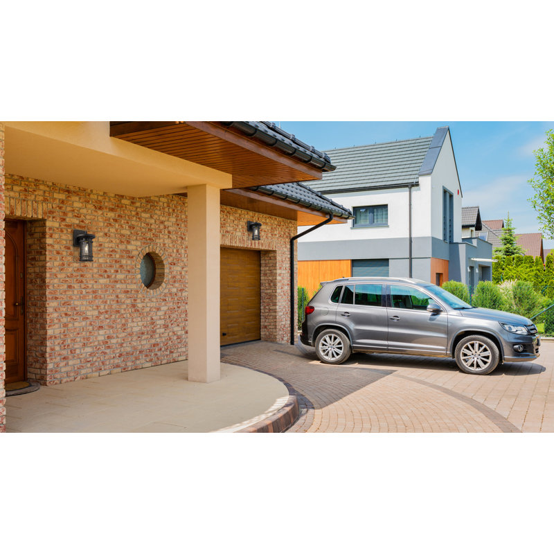 Lanterne murale d'extérieur Landry, Noir, H 10,75 po x l 6 po x P 6,75 po