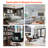 Delph Wall Mounted Electric Fireplace with Timer, Remote Control, Adjustable Flame Color, 700W/1400W-256867867