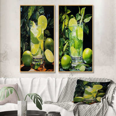 Ensemble de 2 décorations murales Caipirinha