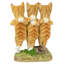 Statue Chœur Line of Cats Garden Fun Welcome